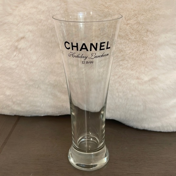 CHANEL Holiday Luncheon Vintage Collectible Glassware